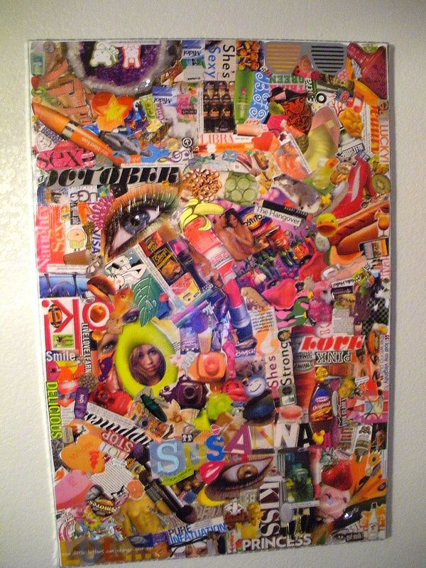 magazine collage art ideas